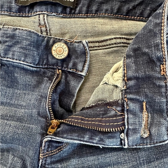 Express Barely Boot Low Rise Jeans Size 4R - Picture 11 of 16